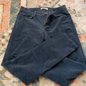 Navy corduroy pants